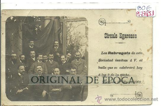 Postcards: (PS-27851)POSTAL FOTOGRAFICA DE TERRASSA-CIRCULO EGARENSE.LOS REBREGATS