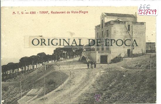 Postcards: (PS-27849)POSTAL DE TIANA-RESTAURANT DE VISTA-ALEGRE