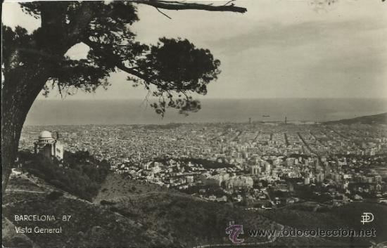Postales: BARCELONA VISTA GENERAL ESCRITA - Foto 1