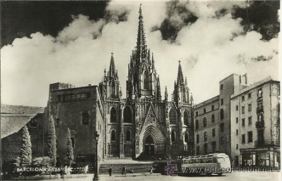 Postales: BARCELONA CATEDRAL SIN ESCRIBIR - Foto 1