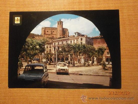 Postales: POSTALBALAGUER (LERIDA) PLAZA MERCADAL AL FONDO SANTA MARIA SIN CIRCULAR