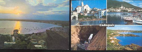 Postales: LOTE 2 POSTALES - CADAQUES - ROSAS - SIN CIRCULAR - Foto 1