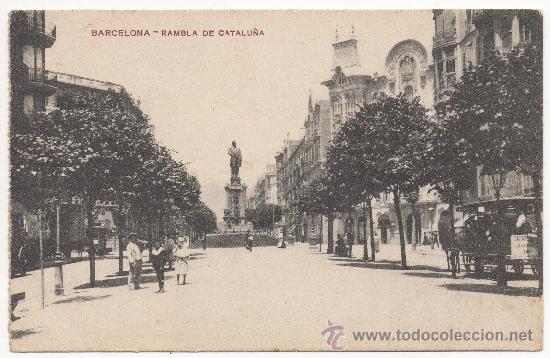 Postales: BARCELONA.- RAMBLA DE CATALU&Ntilde;A. - Foto 1