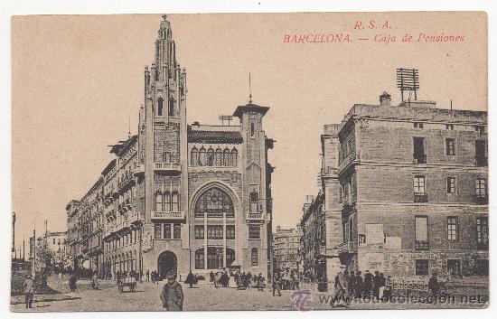 Postales: BARCELONA.- CAJA DE PENSIONES. - Foto 1