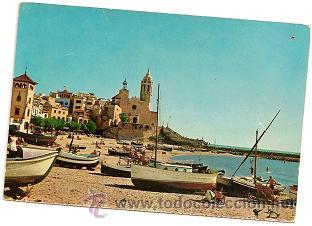 Postales: Postal Sitges. Barcelona. 1962 - Foto 1