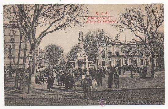 Postales: BARCELONA.- PLAZA DE PALACIO. - Foto 1