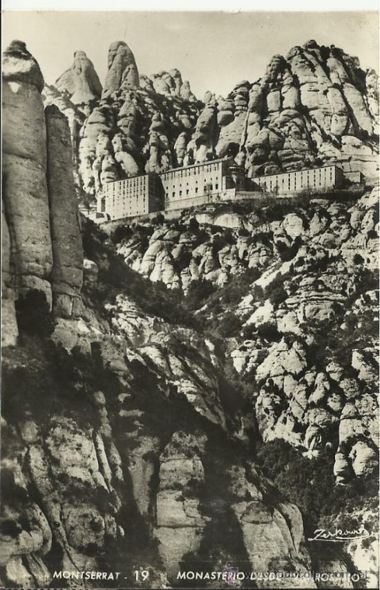 Postales: BARCELONA MONASTERIO MONTSERRAT ESCRITA - Foto 1