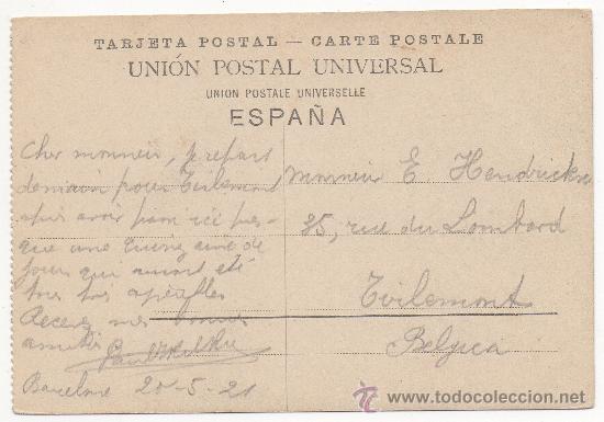 Postales: BARCELONA.- PLAZA PALACIO. (C.1920). - Foto 2