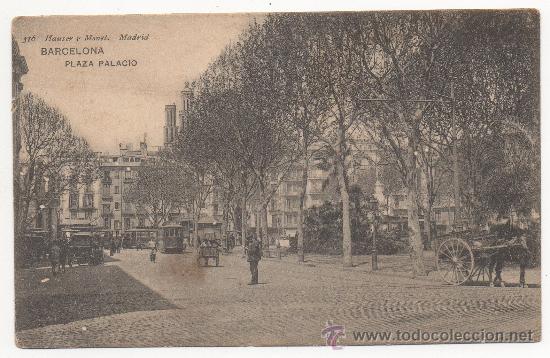 Postales: BARCELONA.- PLAZA PALACIO. - Foto 1