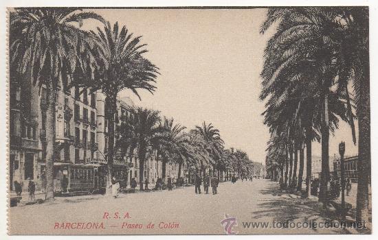 Postales: BARCELONA.- PASEO DE COL&Oacute;N. - Foto 1