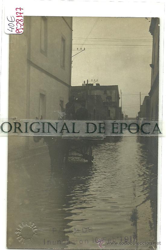 Postcards: (PS-28177)POSTAL FOTOGRAFICA DE PALAMOS-INUNDACIONES 1917
