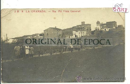 Postcards: (PS-28158)POSTAL FOTOGRAFICA DE LA GRANADA-STA.FE.VISTA GENERAL