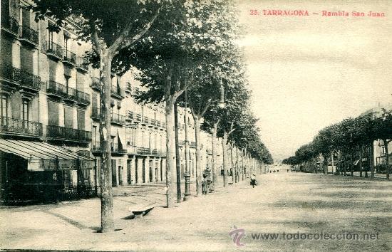 Postales: TARRAGONA : Rambla de San Juan - Foto 1