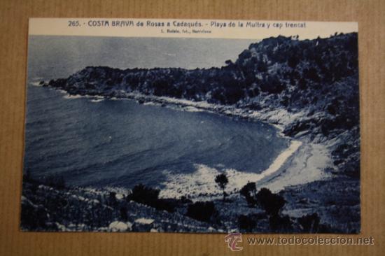 Postais: Postal Costa Brava de Rosas a Cadaques - Playa de la Multra y Cap Trencat - Roisin Numero 265