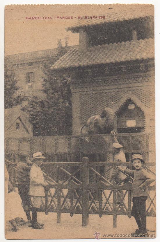 Postales: BARCELONA.- PARQUE - EL ELEFANTE. - Foto 1