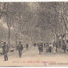 Postales: BARCELONA.- PASEO DE GRACIA. (C.1910).. Lote 32355923