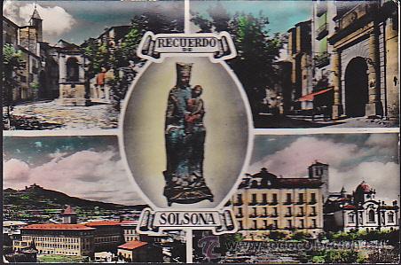 Postales: POSTAL SOLSONA DIVERSOS ASPECTOS DE LA CIUDAD - Foto 1