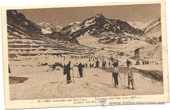 Postkarten: NURIA, LAS PISTAS CARA NOU, FOTO ROISIN-BARCELONA TEMA SKI