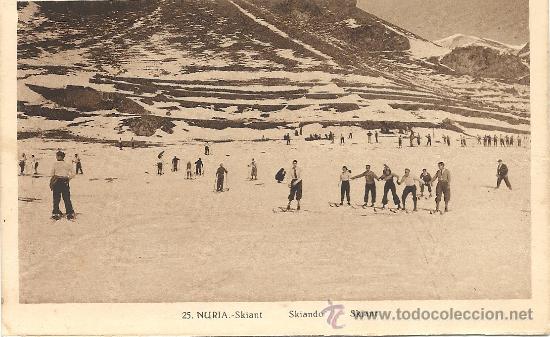 Postales: NURIA, SKIANDO, FOTO ROISIN-BARCELONA TEMA SKI