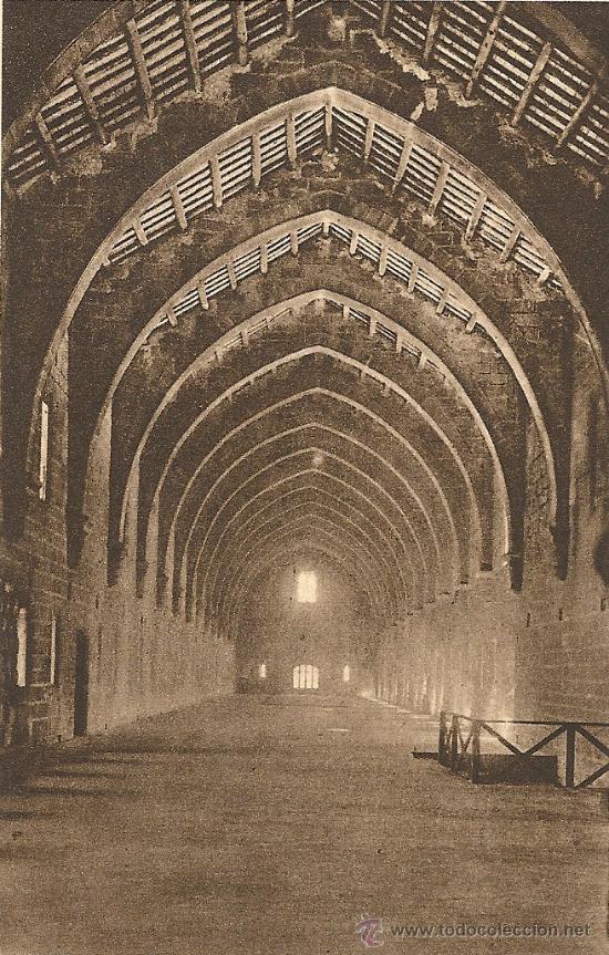 Postkarten: MONASTIR DE POBLET, DORMITORI DELS NOVICIS N&ordm; 44, EDICICIO POBLET, FOTO J. ARTIGUES