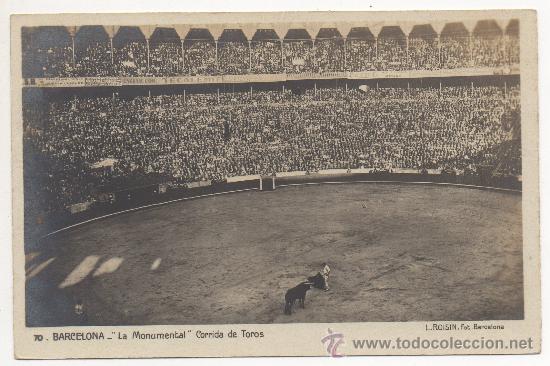 Postales: BARCELONA.- ``LA MONUMENTAL&acute;&acute;. CORRIDA DE TOROS. - Foto 1