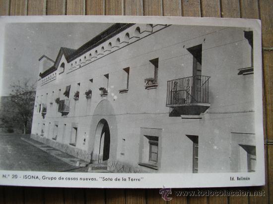 Postales: POSTAL FOTOGRAFICA ISONA LERIDA GRUPO DE CASAS NUEVAS. SOTA DE LA TORRE ED. BELLMON