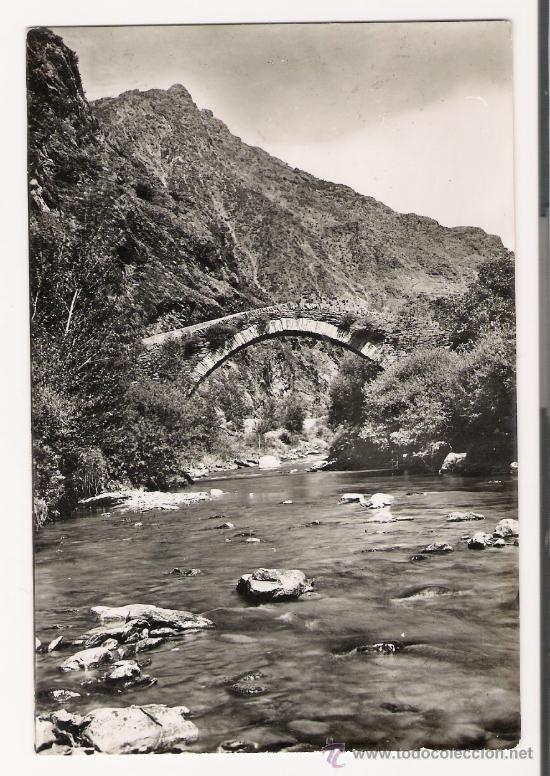 Postales: VALLE DE CARDOS.-LLEIDA.-PUENTE ROMANO.-FOTO ZERKOWITZ