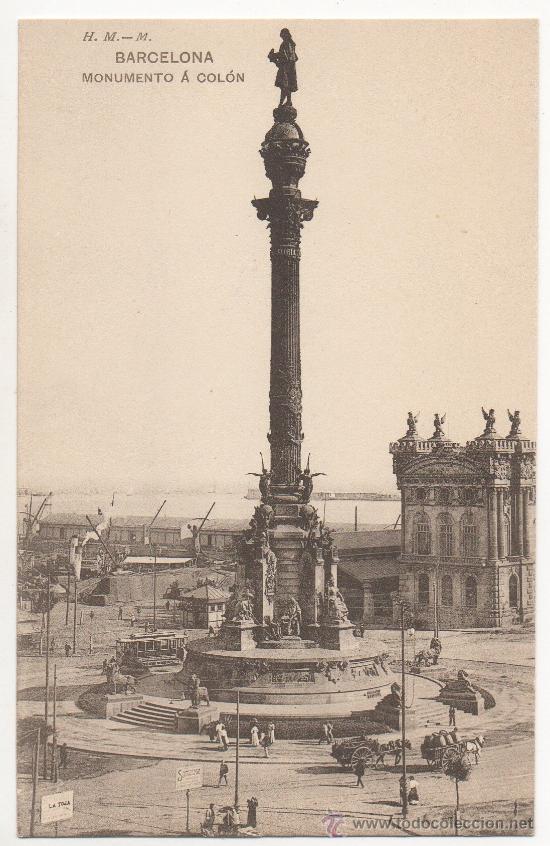 Postales: BARCELONA.- MONUMENTO &Aacute; COL&Oacute;N. - Foto 1