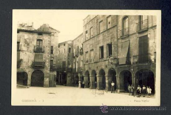 Postales: Postal de GUISSONA: Pla&ccedil;a Major (num. 3) - Foto 1