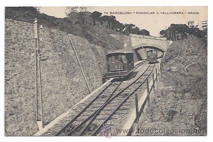 Postales: BARCELONA. FUNICULAR A VALLVIDRERA, CRUCE. - Foto 1