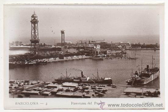Postales: BARCELONA.- PANORAMA DEL PUERTO. - Foto 1
