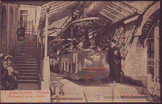 Postales: BARCELONA TIBIDABO FERROCARRIL - Foto 1