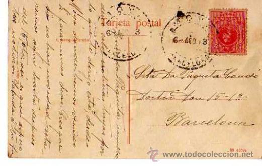 Postales: Moy&aacute;. Centre de la Vila. Circulada el 1913. - Foto 2