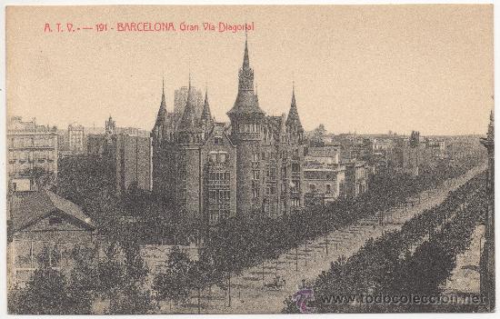 Postales: BARCELONA.- GRAN VIA DIAGONAL. - Foto 1