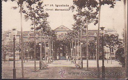 Postales: POSTAL IGUALADA CIRCUL MERCANTIL - Foto 1