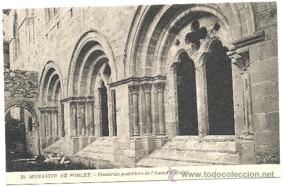 Postkarten: MONASTIR DE POBLET, FINESTRALS POSTERIORS. N&ordm; 23