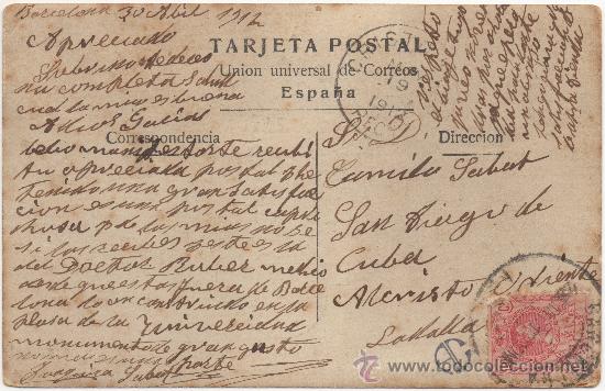 Postales: BARCELONA.- MONUMENTO &Aacute; ROBERT. (C.1910). - Foto 2