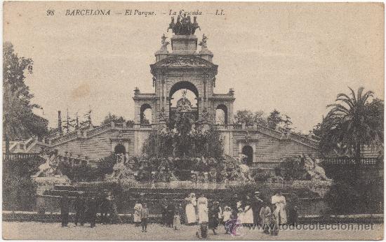 Postales: BARCELONA.- EL PARQUE.- LA CASCADA. - Foto 1