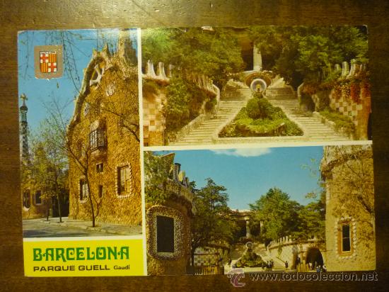 Postales: Barcelona PARQUE GUELL OBRAS D E GAUDI - Foto 1