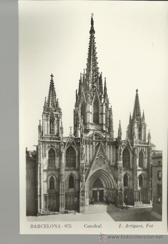 Postales: BARCELONA CATEDRAL SIN ESCRIBIR - Foto 1