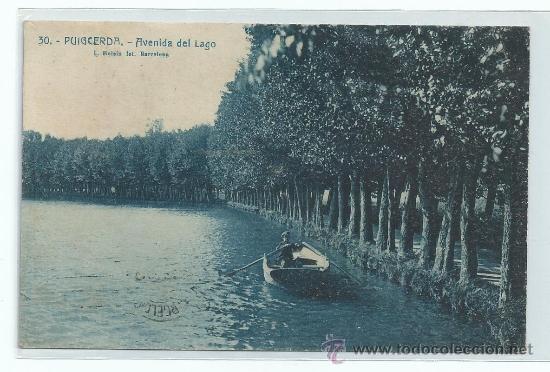 Postales: PUIGCERDA.-AVENIDA DEL LAGO.-FOT. L . ROISIN