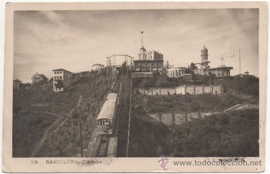 Postales: BARCELONA.- TIBIDABO. (C.1950). - Foto 1