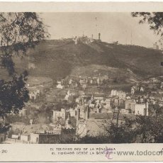 Postales: BARCELONA.- EL TIBIDABO DES DE LA BONANOVA.- EL TIBIDABO DESDE LA BONANOVA. (C.1925).