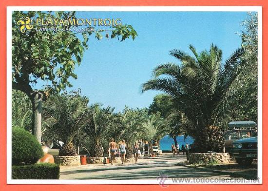 Postales: camping caravaning playa montroig - n&ordm; 7 - costa dorada - ed.lleti - sin circular - a&ntilde;o 1989