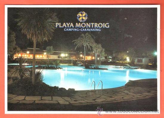 Postales: camping caravaning playa montroig - n&ordm; 11 - costa dorada - ed.lleti - sin circular - a&ntilde;o 1989