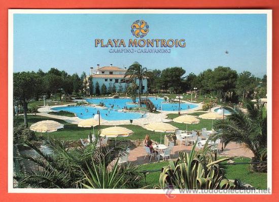 Postales: camping caravaning playa montroig - n&ordm; 12 - costa dorada - ed.lleti - sin circular - a&ntilde;o 1989