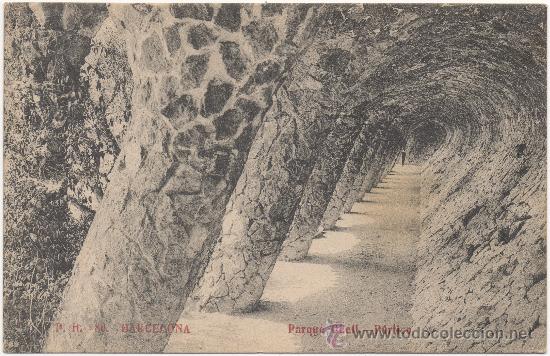 Postales: BARCELONA.- PARQUE G&Uuml;ELL. P&Oacute;RTICO. - Foto 1