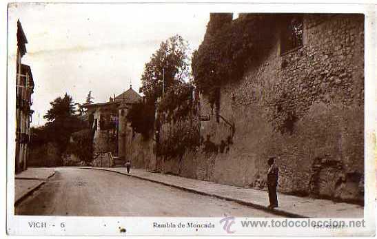Postales: Vich. Rambla de Moncada. No Circulada. - Foto 1