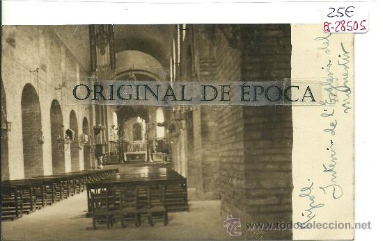 Postcards: (PS-28505)POSTAL FOTOGRAFICA DE RIPOLL-INTERIOR DE LA IGLESIA DEL MONASTERIO