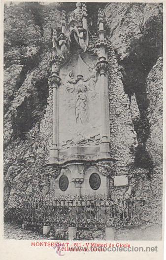 Postais: Montserrat, 5&ordm; misterio de gloria, Editor: E.M. de M. sin n&uacute;mero